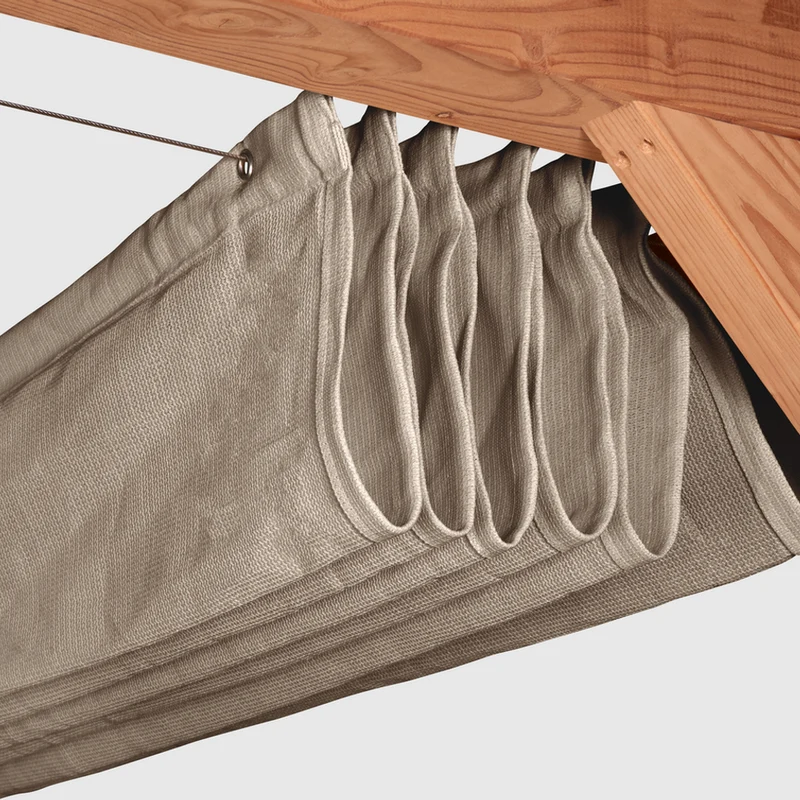 Platinum Sun & Shade Coolfit harmonica schaduwdoek, B290xL500cm, Greige