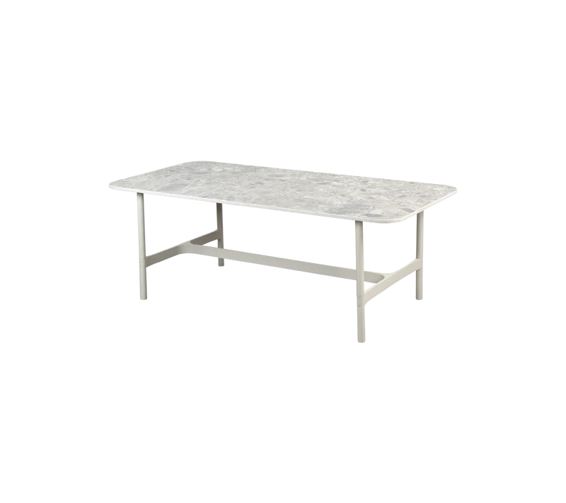 Twist coffee table, rectangular