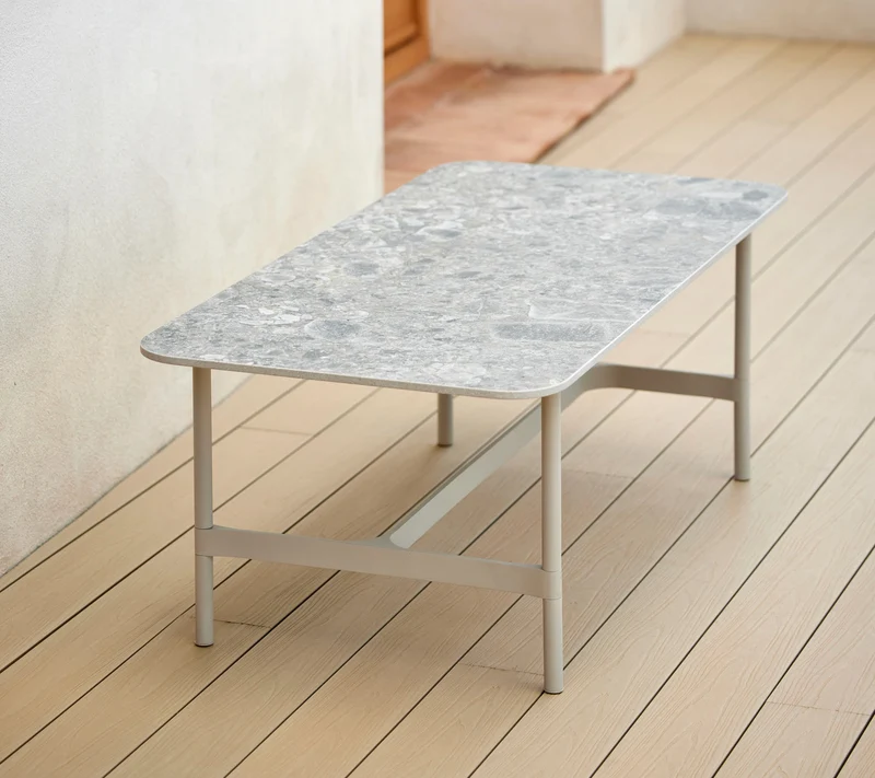 Twist coffee table, rectangular