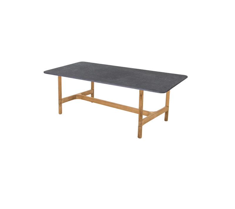Twist coffee table, rectangular
