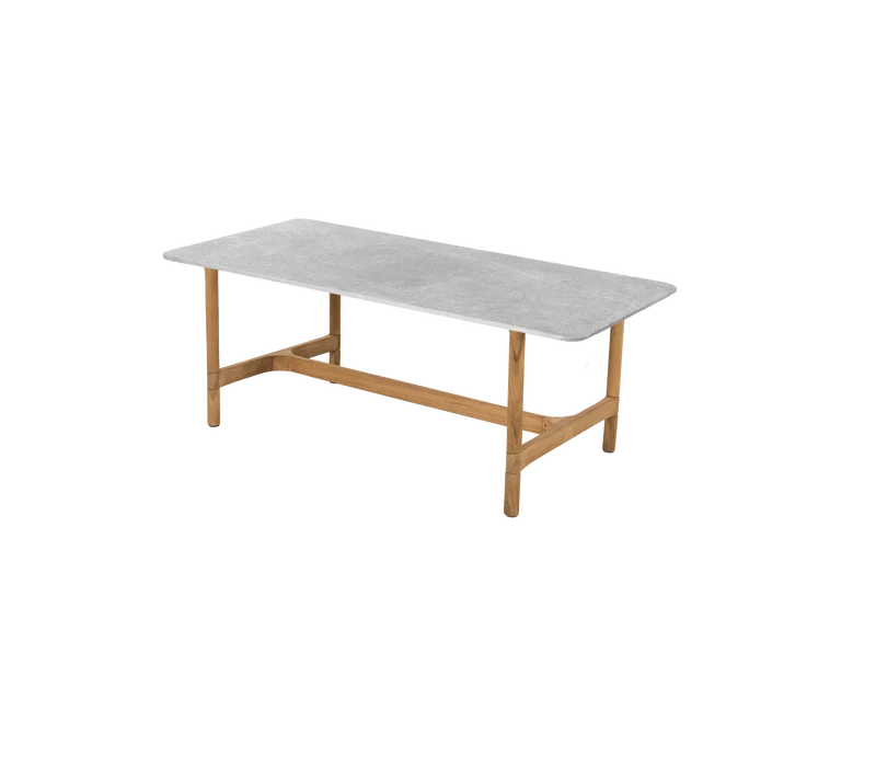 Twist coffee table, rectangular