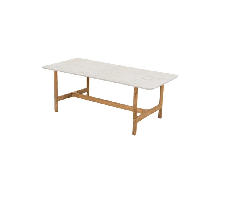 Twist coffee table, rectangular