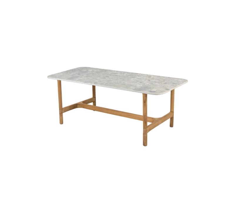 Twist coffee table, rectangular
