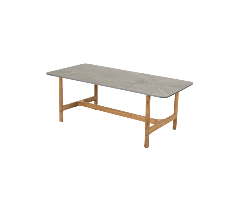 Twist coffee table, rectangular