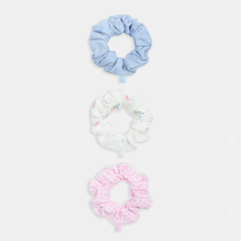 Printed Scrunchies (3-Pack) - Multi