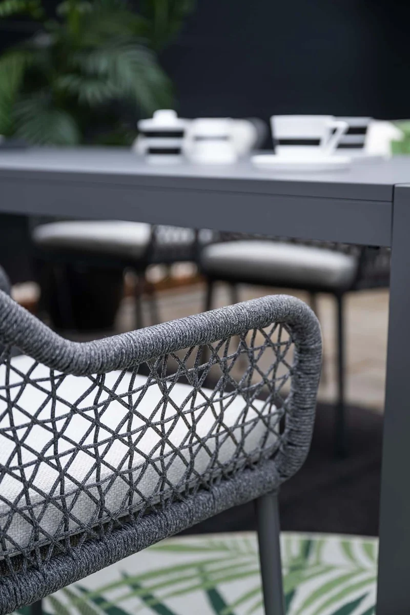 Garden Impressions Toledo tuinstoelen set van 4 donkergrijs