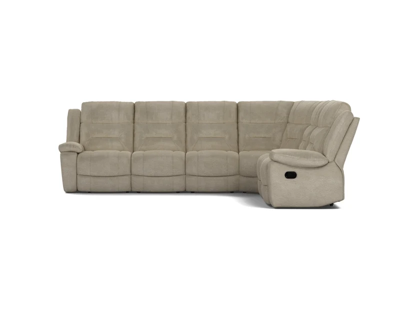 6 Seater Corner Modular with End Recliners