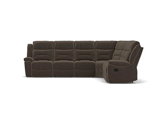 6 Seater Corner Modular with End Recliners