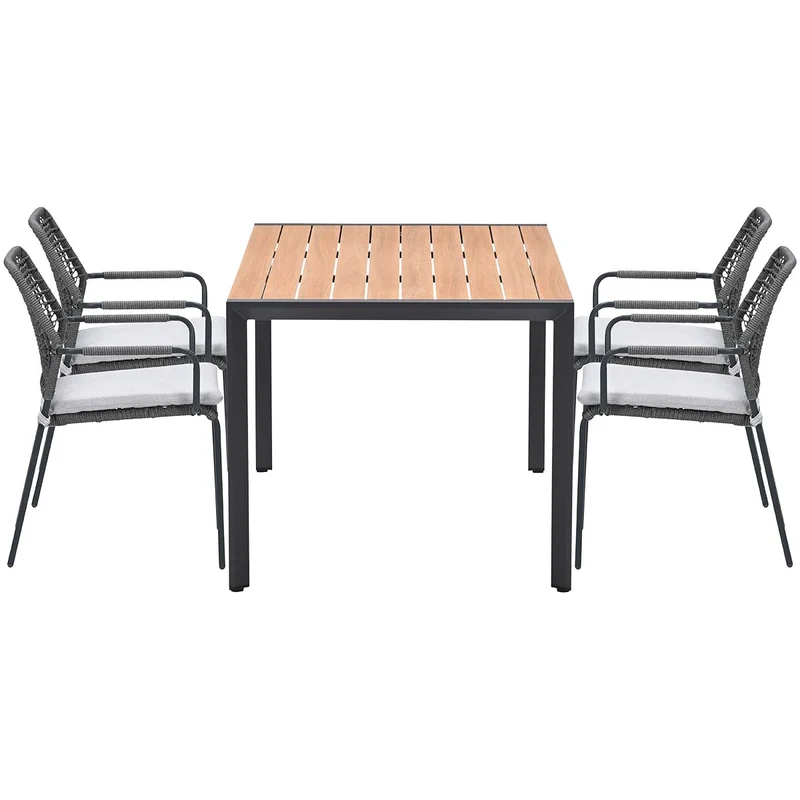 Garden Impressions Swifty tuinstoelen 4 stuks + Felini tafel 160 cm