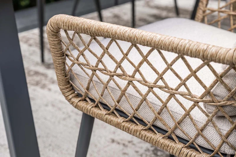 Garden Impressions Allasio tuinstoelen set van 4 rope natural