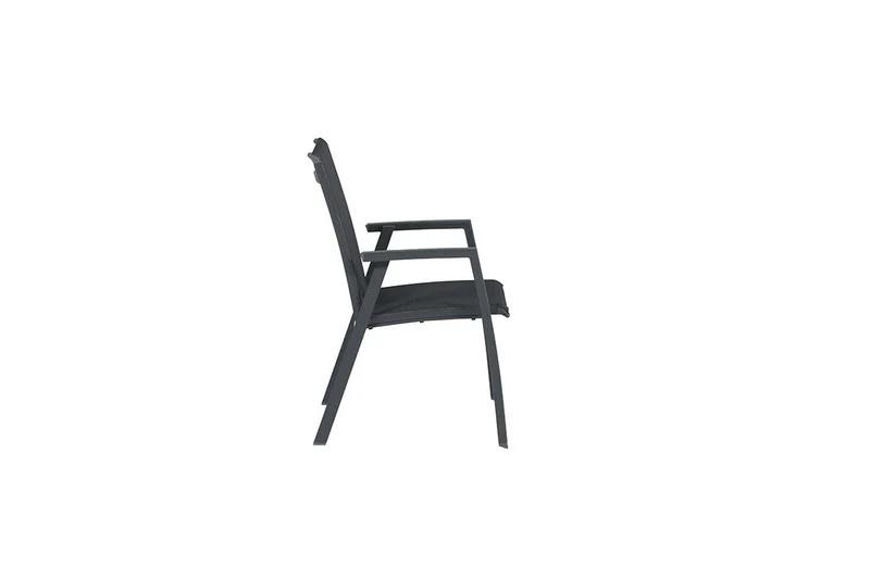 Garden Impressions Gala tuinstoelen set van 4 carbon black