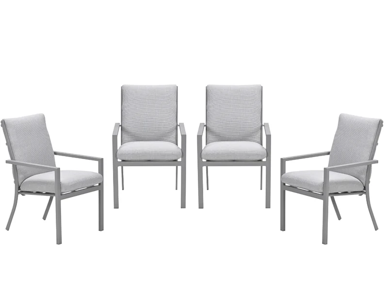 Garden Impressions Sergio tuinstoelen set van 4 taupe