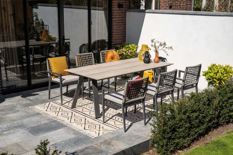 Garden Impressions Florance tuinstoelen set van 4 stapelbaar