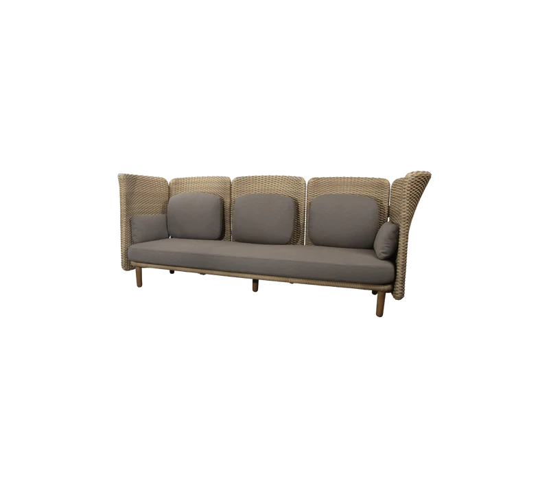 Arch 3-seater sofa w/high arm/backrest