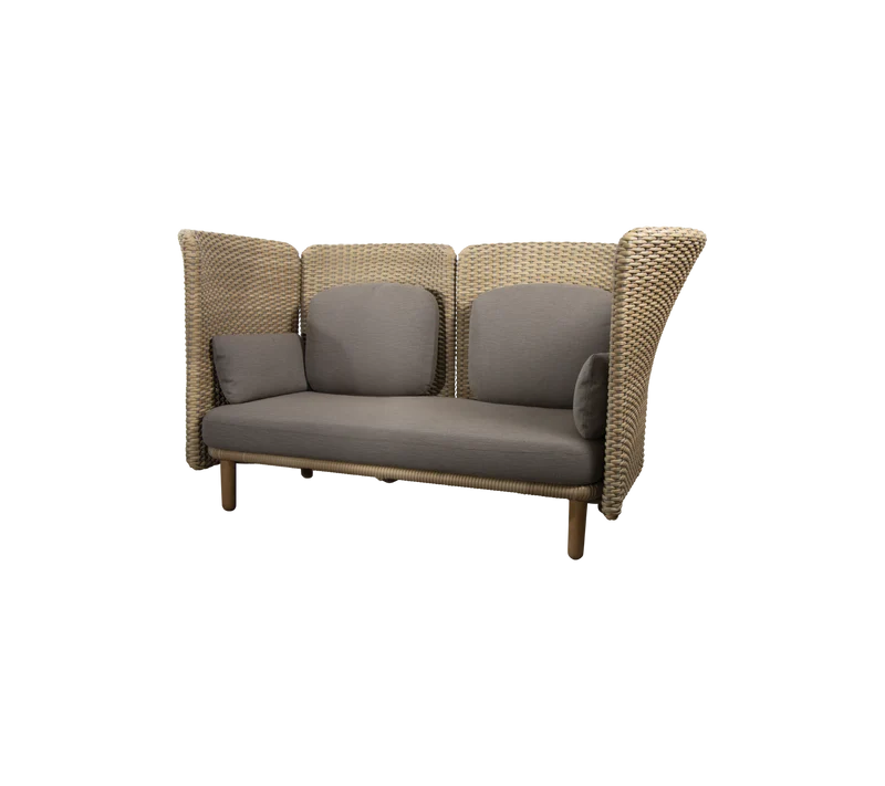 Arch 2-seater sofa w/high arm/backrest
