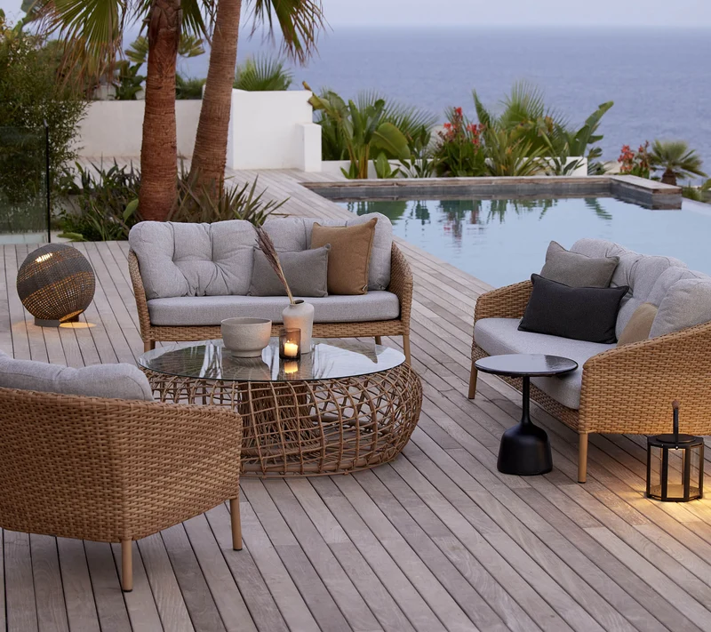 Ocean large 2-seater sofa, Cushion set