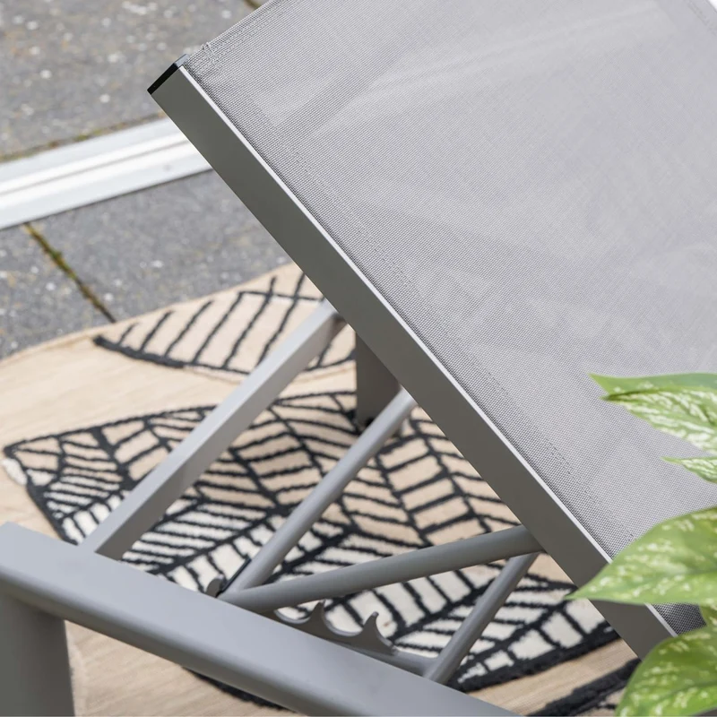 Garden Impressions Salsa aluminium ligbed - taupe - taupe textileen