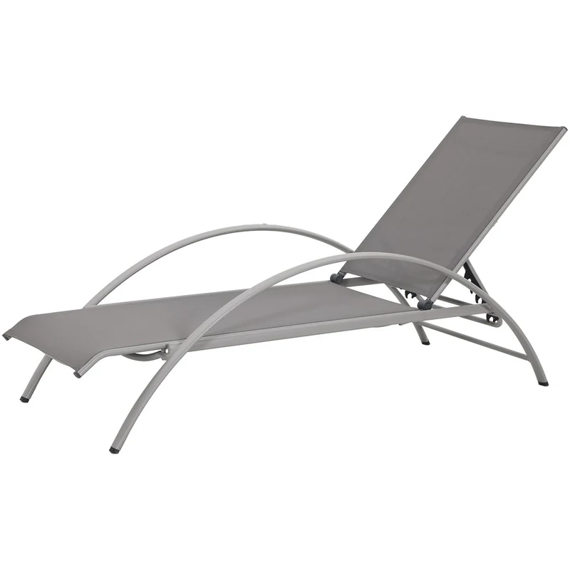 Garden Impressions Limone aluminium ligbed - taupe - taupe textileen