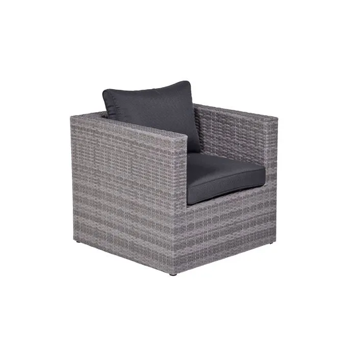 Garden Impressions Montana lounge fauteuil - organic grey - dark antraciet