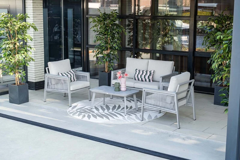 Garden Impressions Preci aluminium loungeset - taupe - desert sand