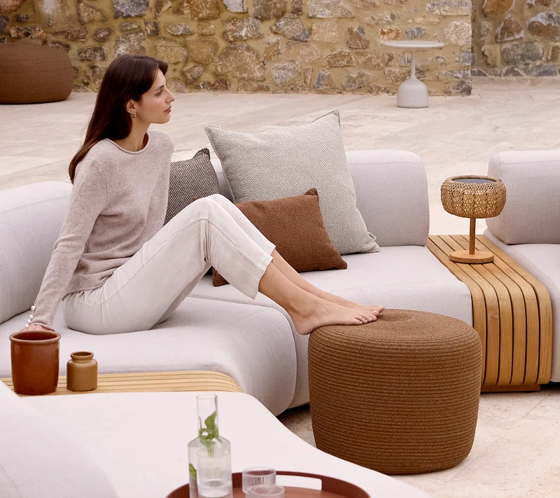 Circle footstool small