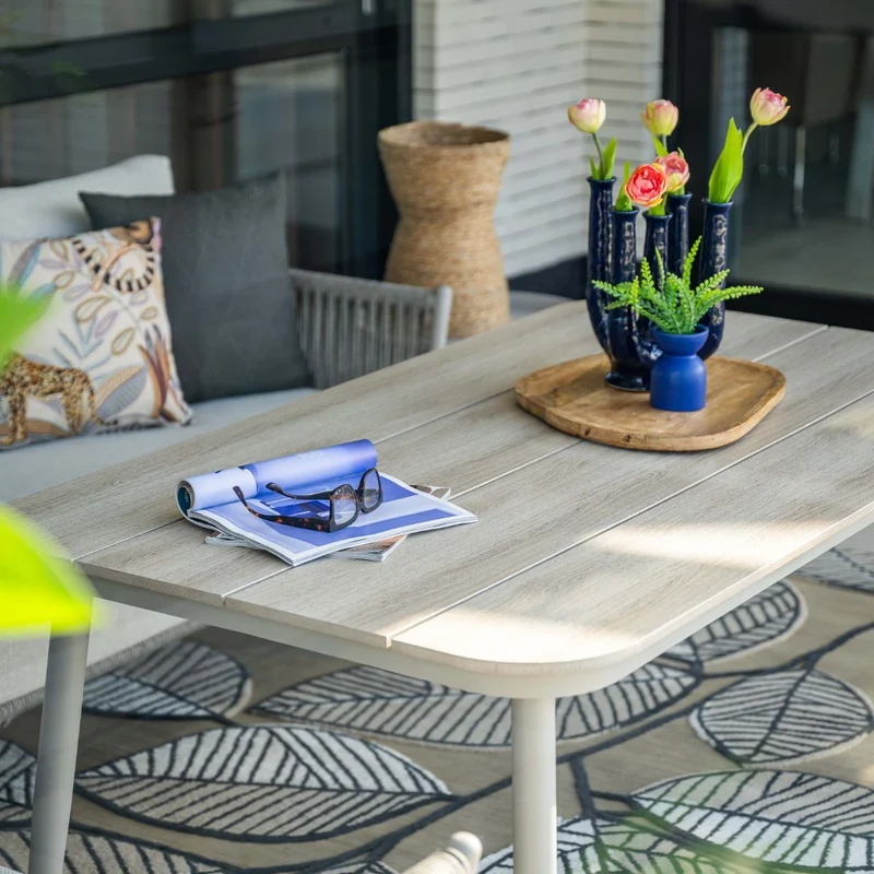 Garden Impressions Margriet lounge-dining tuintafel - 160x90 cm - taupe