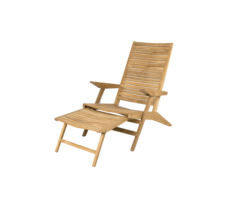 Flip deck chair
