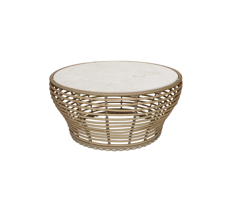 Basket coffee table, large