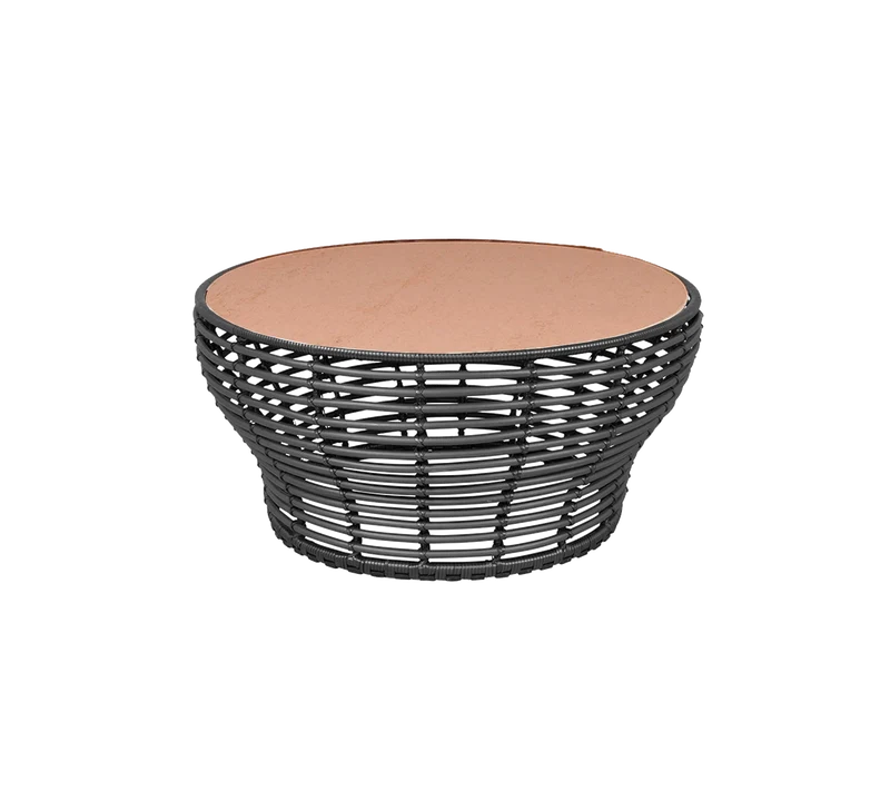 Basket coffee table, large