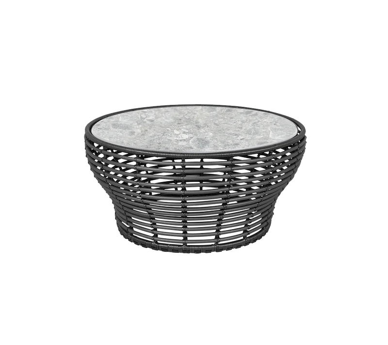 Basket coffee table, large