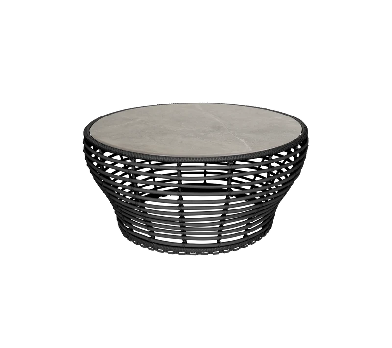 Basket coffee table, large