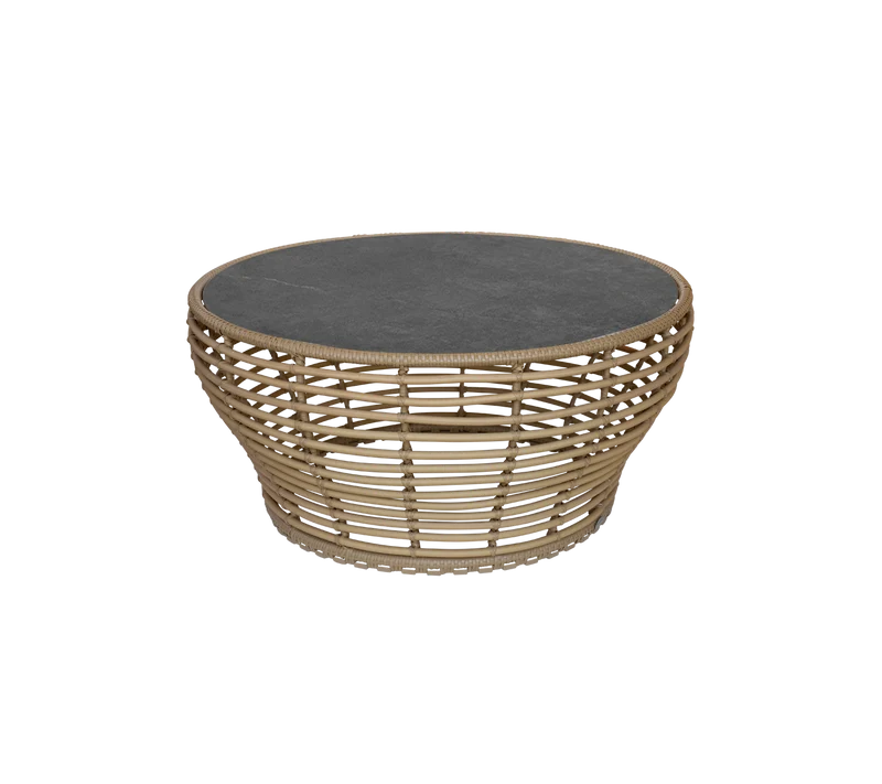 Basket coffee table, large