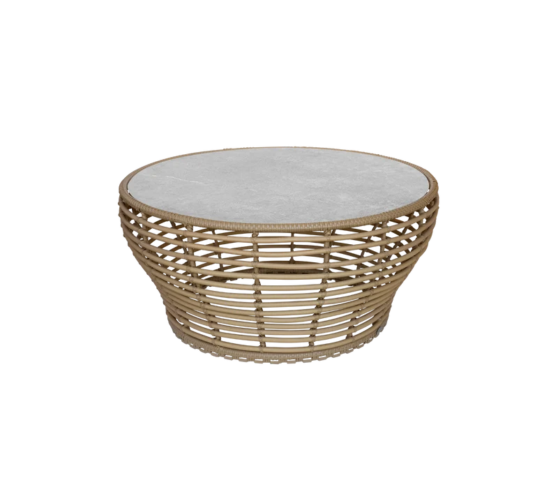 Basket coffee table, large