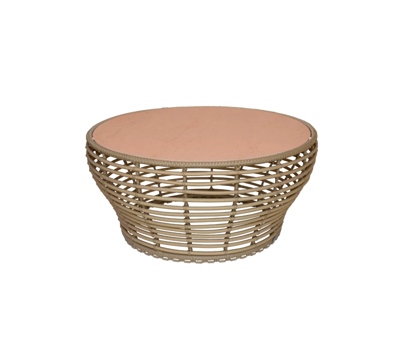 Basket coffee table, large