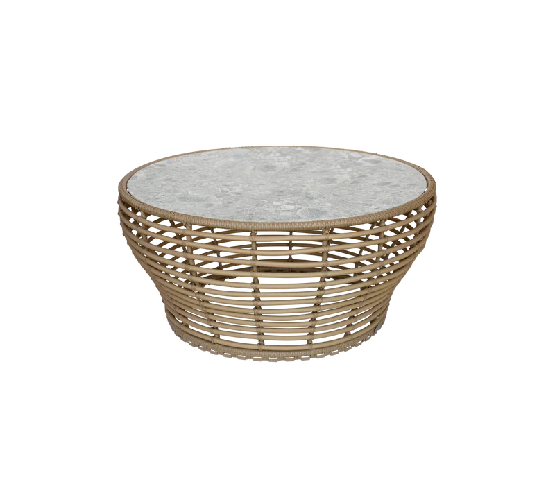 Basket coffee table, large