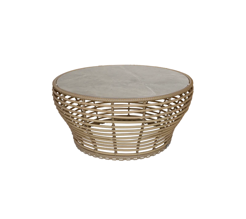 Basket coffee table, large