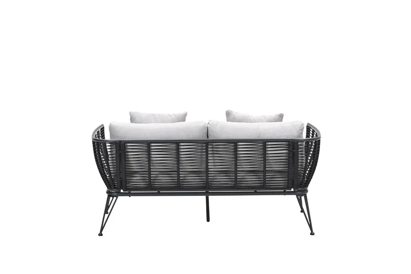 Melissa divanbed - carbon black - rope lava black - valley sand