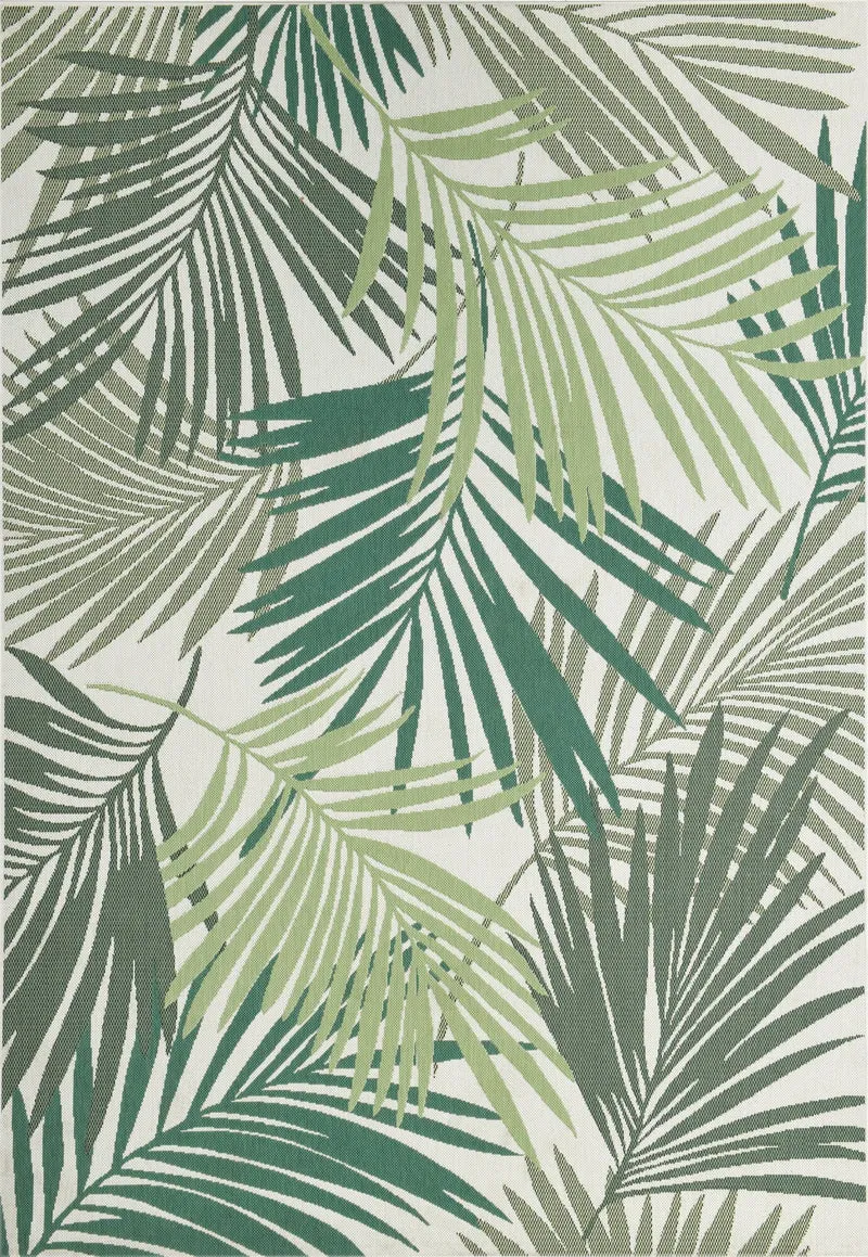 Naturalis karpet - 160x230 cm - palm leaf green