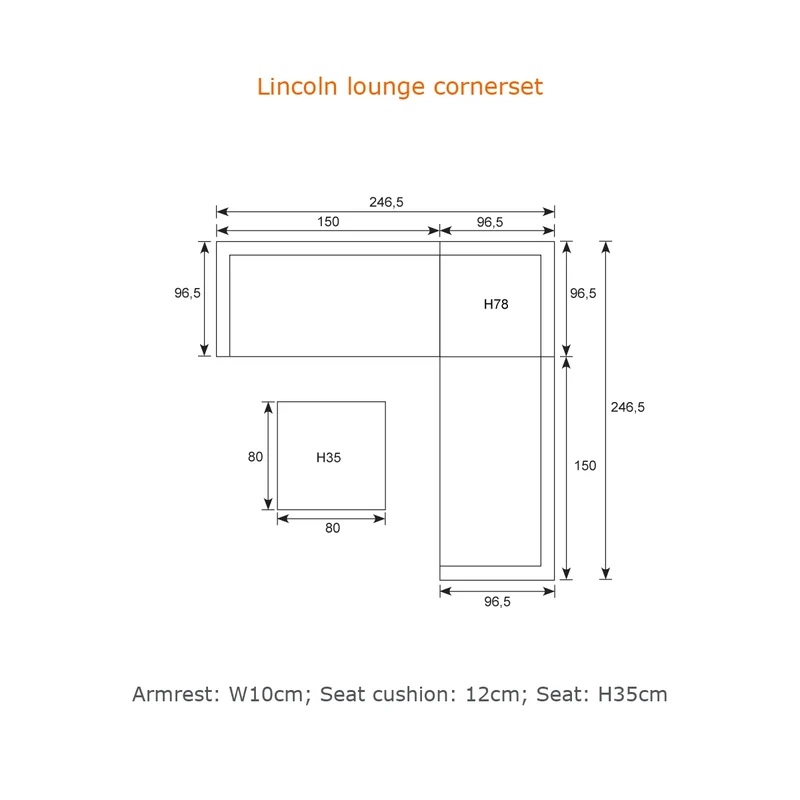 Lincoln midden element - carbon black - desert sand