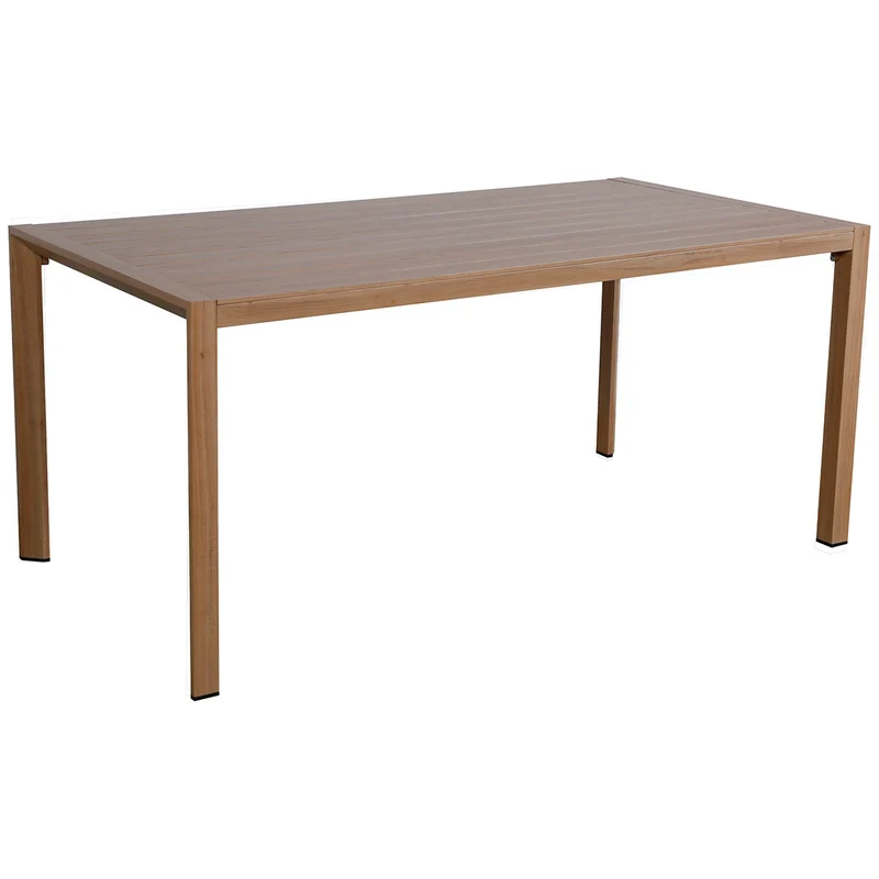 Garden Impressions Felini tuintafel aluminium - 160x84 cm - light teak look