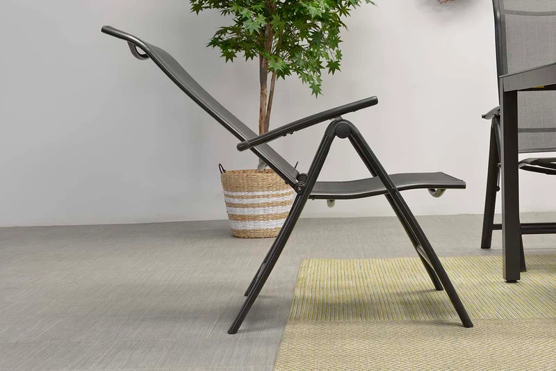 Limone verstelbare fauteuil - carbon black - antraciet