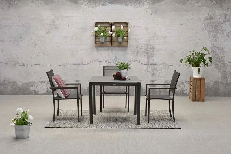 Moon dining fauteuil - carbon black - antraciet