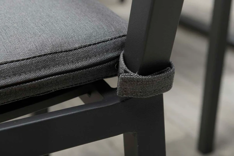 Oklahoma dining fauteuil - carbon black - mid grey