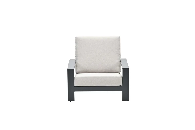 Lincoln lounge fauteuil - carbon black - desert sand