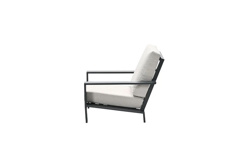 Lincoln lounge fauteuil - carbon black - desert sand