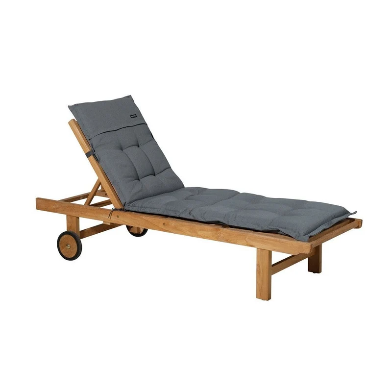 Madison ligbedkussen 200x65cm Rib grey