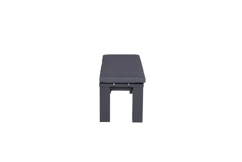 Garden Impressions Cube tuinbank 115 cm aluminium met kussen