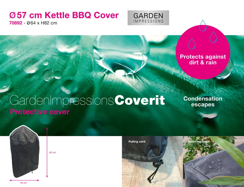 Coverit Kettle BBQ hoes - 57cm - Ø64xH82 cm