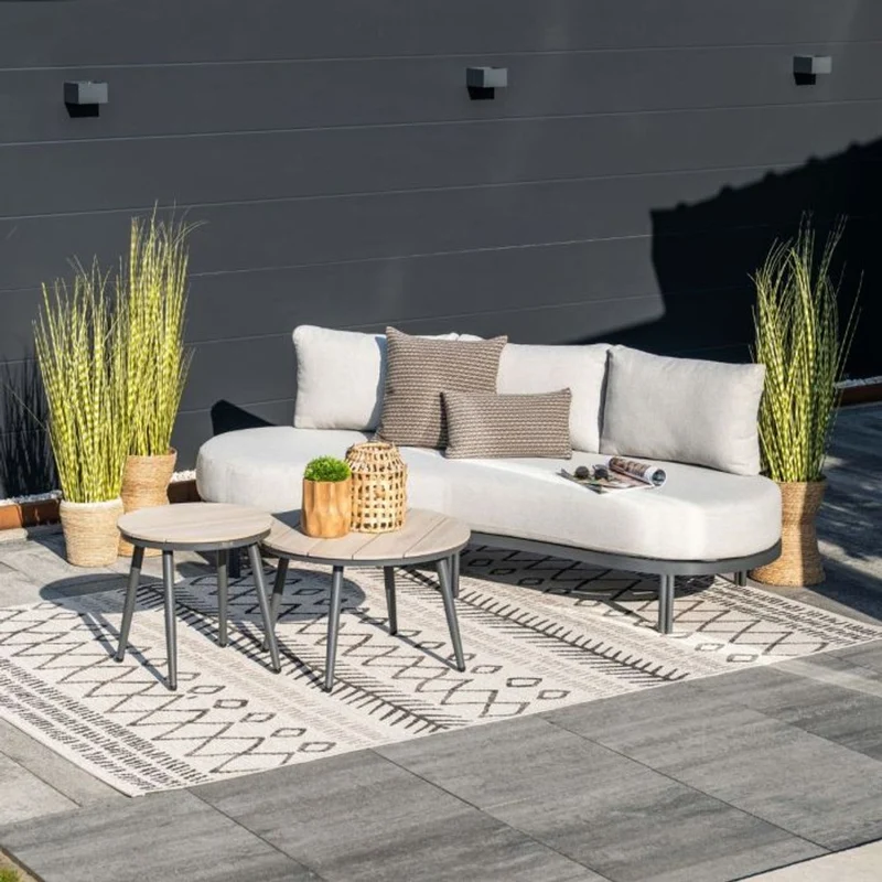 Tirolo loungebank antraciet - Garden Impressions