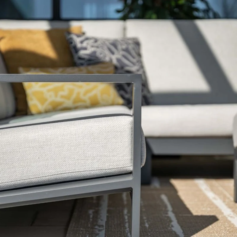 Lincoln loungeset antraciet - Garden Impressions